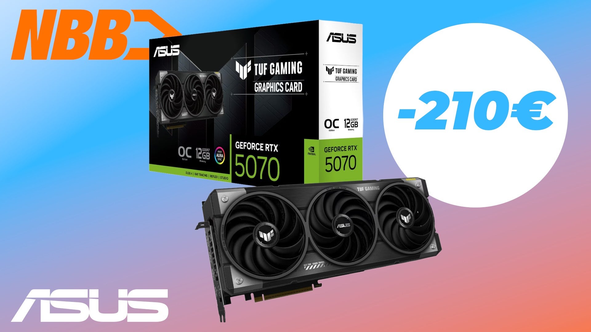 ASUS TUF RTX 5070 OC im Black-Week-Angebot: Starke Gaming-GPU 210