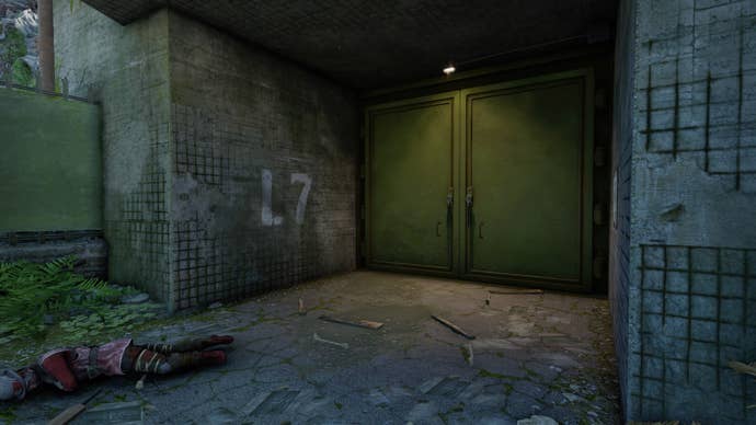 The player approaches Slatten Dale’s Bunker L7 in Atomfall