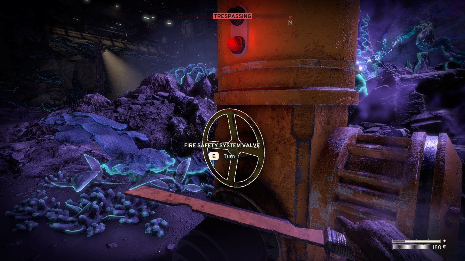 The player looks at a Fire Safety Valve in Atomfall - 9