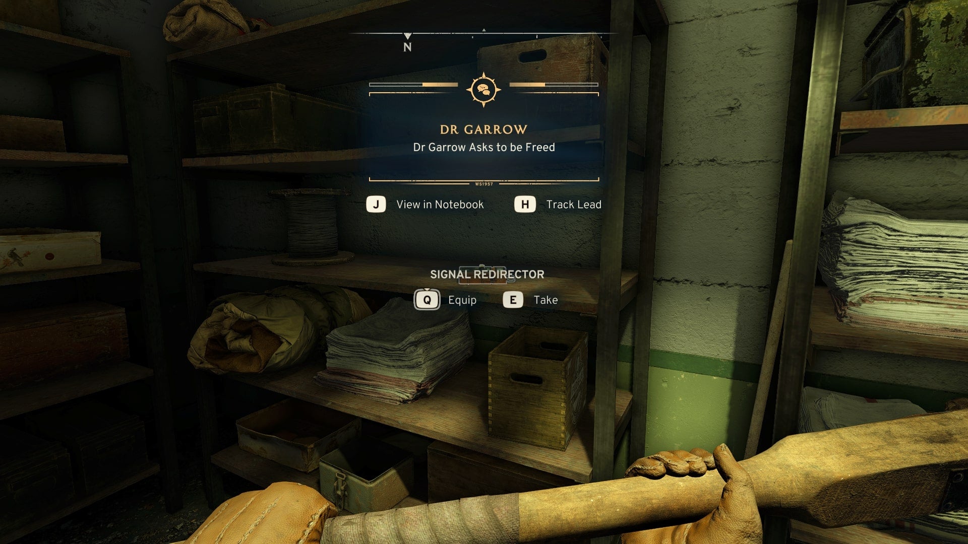 The player loots the Signal Redirector from the Security section of Skethermoor Prison in Atomfall - 3