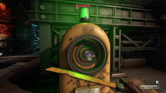 The player retrieves a sample from the Sample Extractor Drill in Atomfall