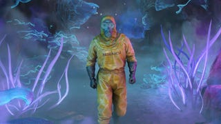 Atomfall character wearing a hazmat suit
