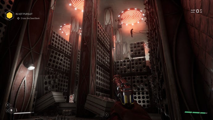 Entering the gargantuan seed bank in one of Atomic Heart’s scientific research centres.