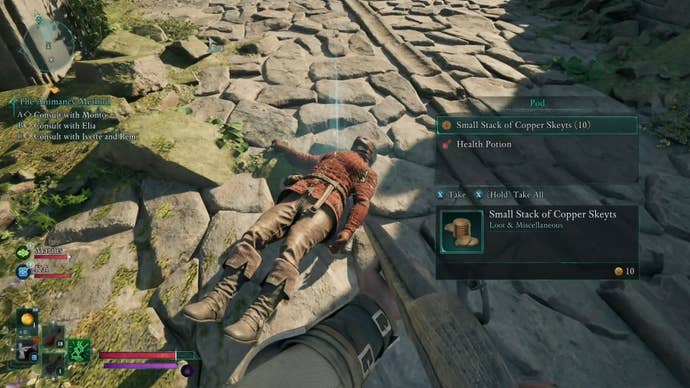 Loot details of Pod’s body in Avowed