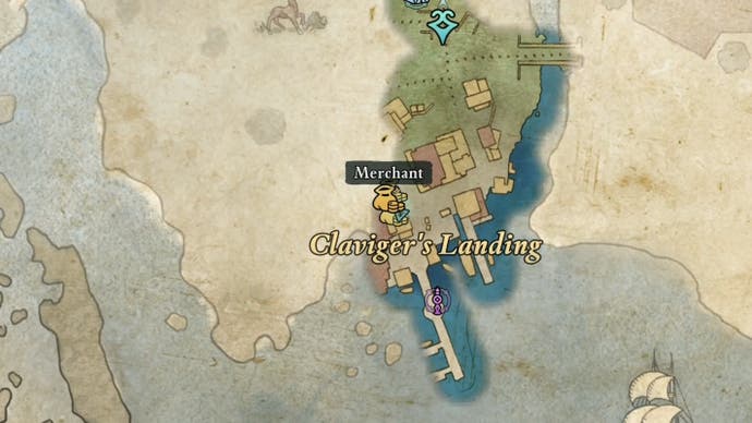 MAP View of Lynna The location of the admitted merchant.