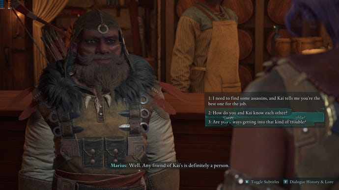 A DLSS 3 frame generation error appears to melt a dialogue box in Avowed.