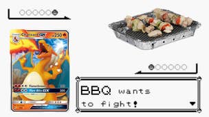 PSA Mint 9 Charizard prepares to fight with a disposable BBQ.