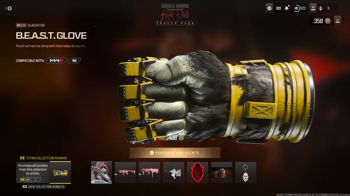The infamous BEAST glove in Call of Duty