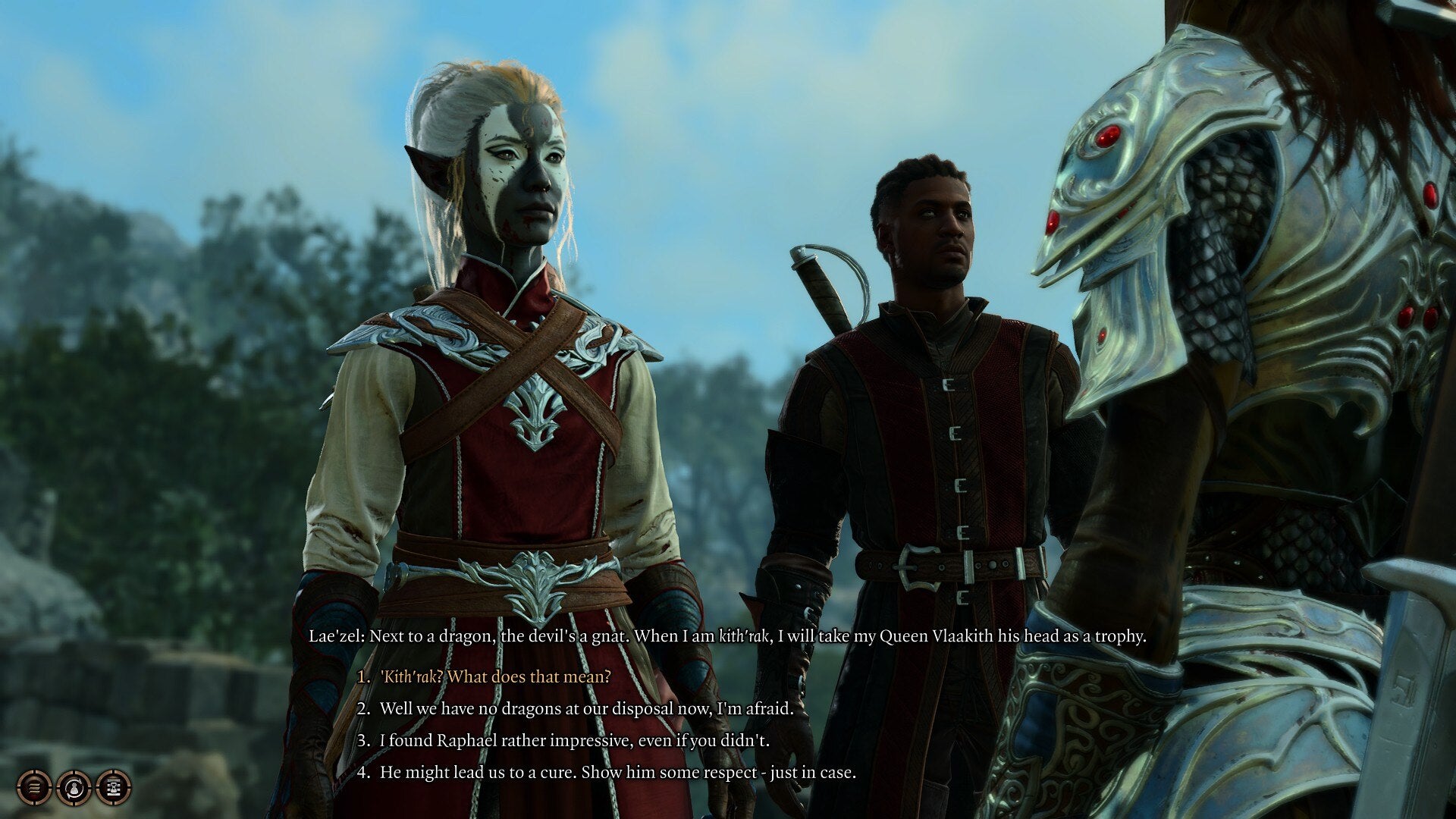 A conversations scene in Baldur&rsquo;s Gate 3