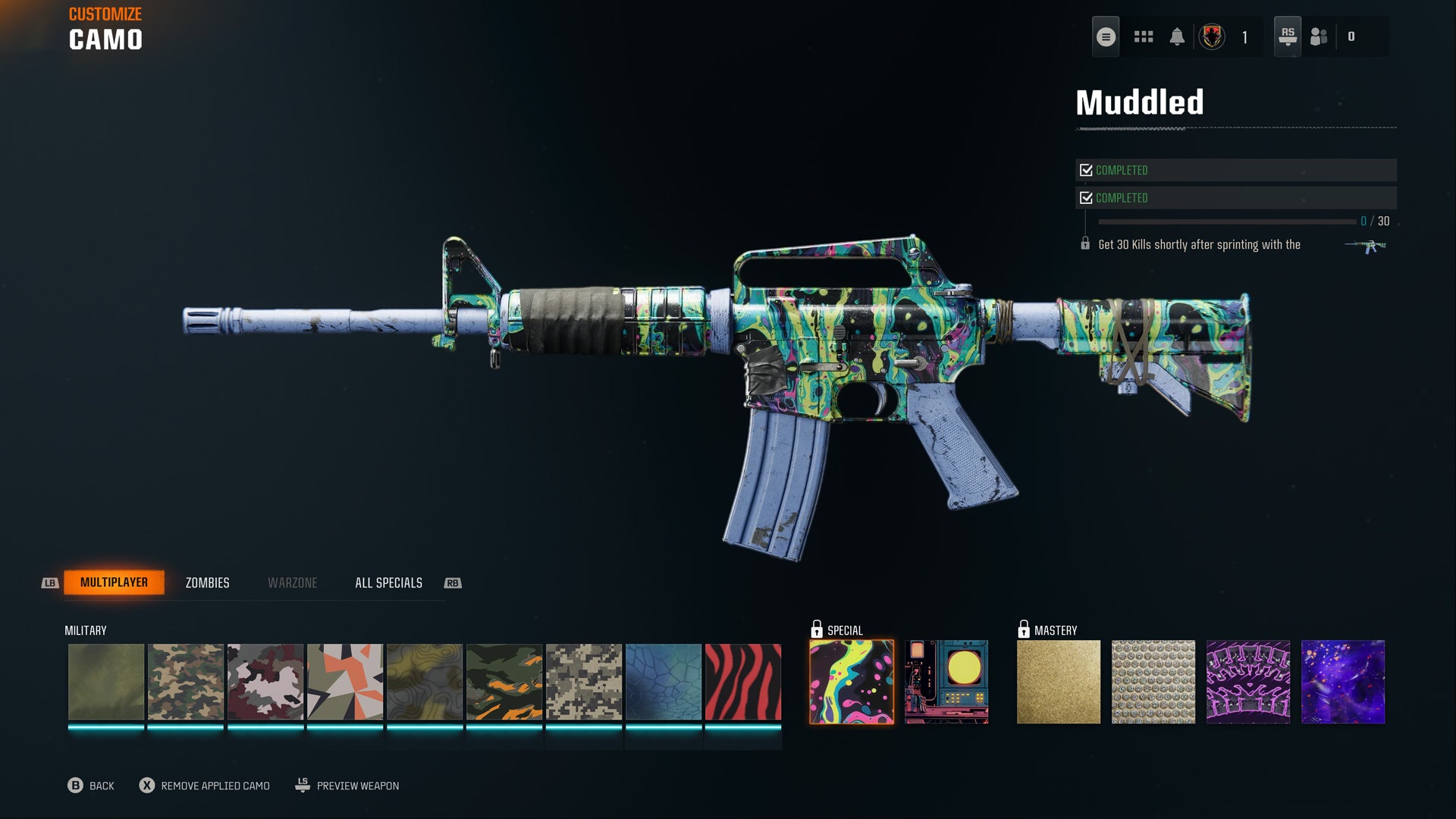 The Muddled camo in Black Ops 6. - 1