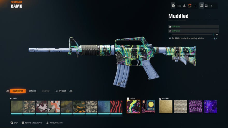 The Muddled camo in Black Ops 6.