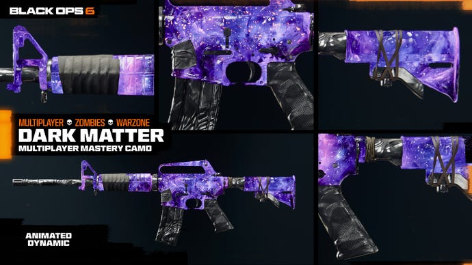 The Dark Matter camo in Black Ops 6.