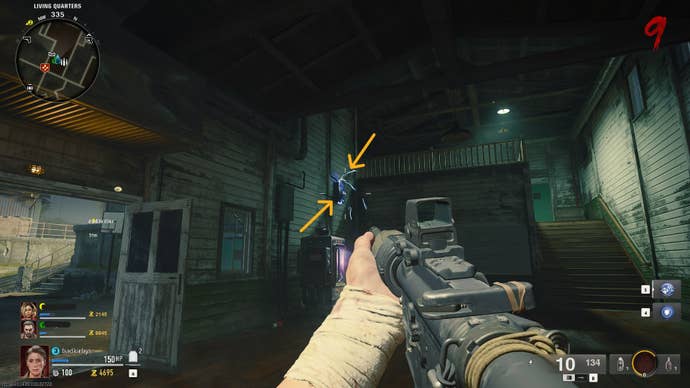 The player looks at an electrical box on Terminus, in the living quarters, in Call of Duty: Black Ops 6