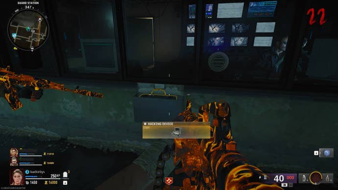 The player looks at the Hacking Device in the Guard Station on Terminus in Call of Duty: Black Ops 6