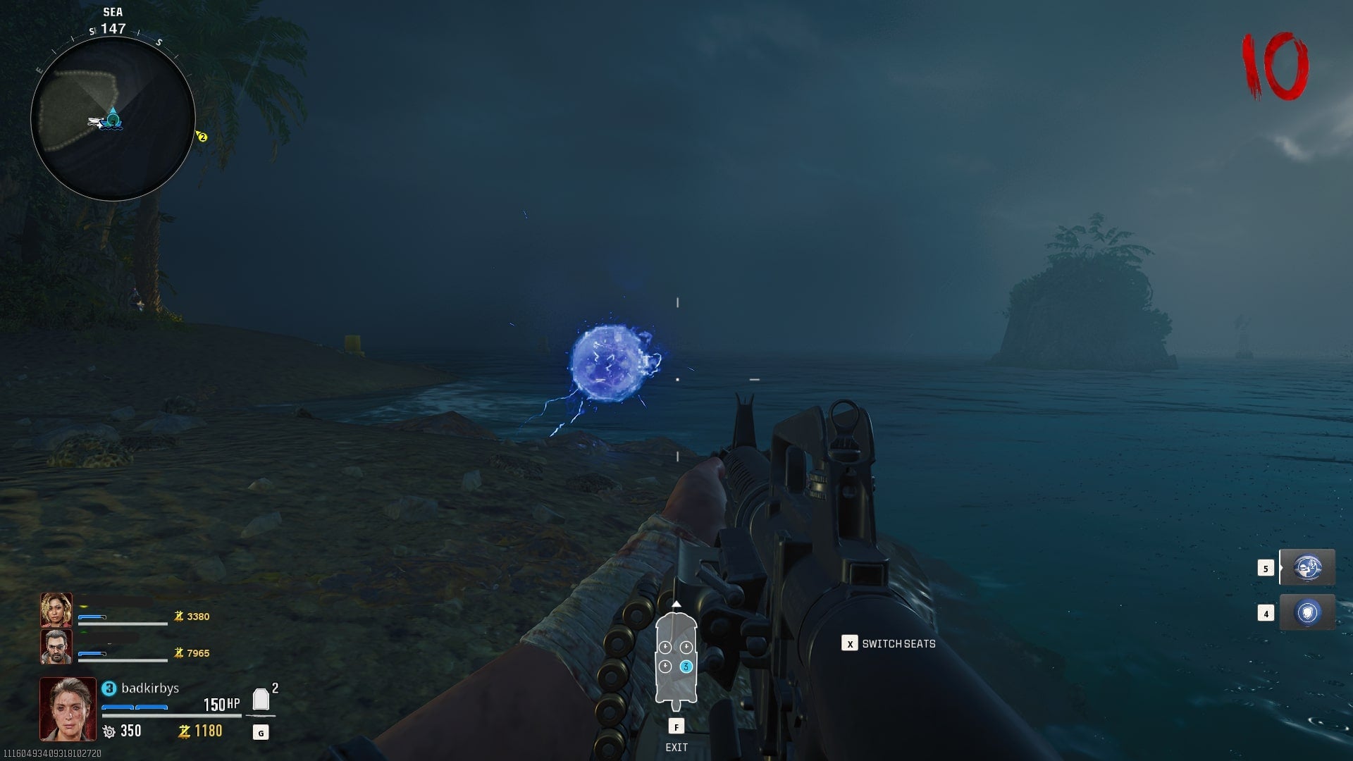 The player looks at an electrical orb on an island on Terminus in Call of Duty: Black Ops 6 - 15
