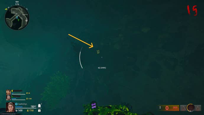 The player looks at a Key Card underwater in the Bio Lab on Terminus in Call of Duty: Black Ops 6