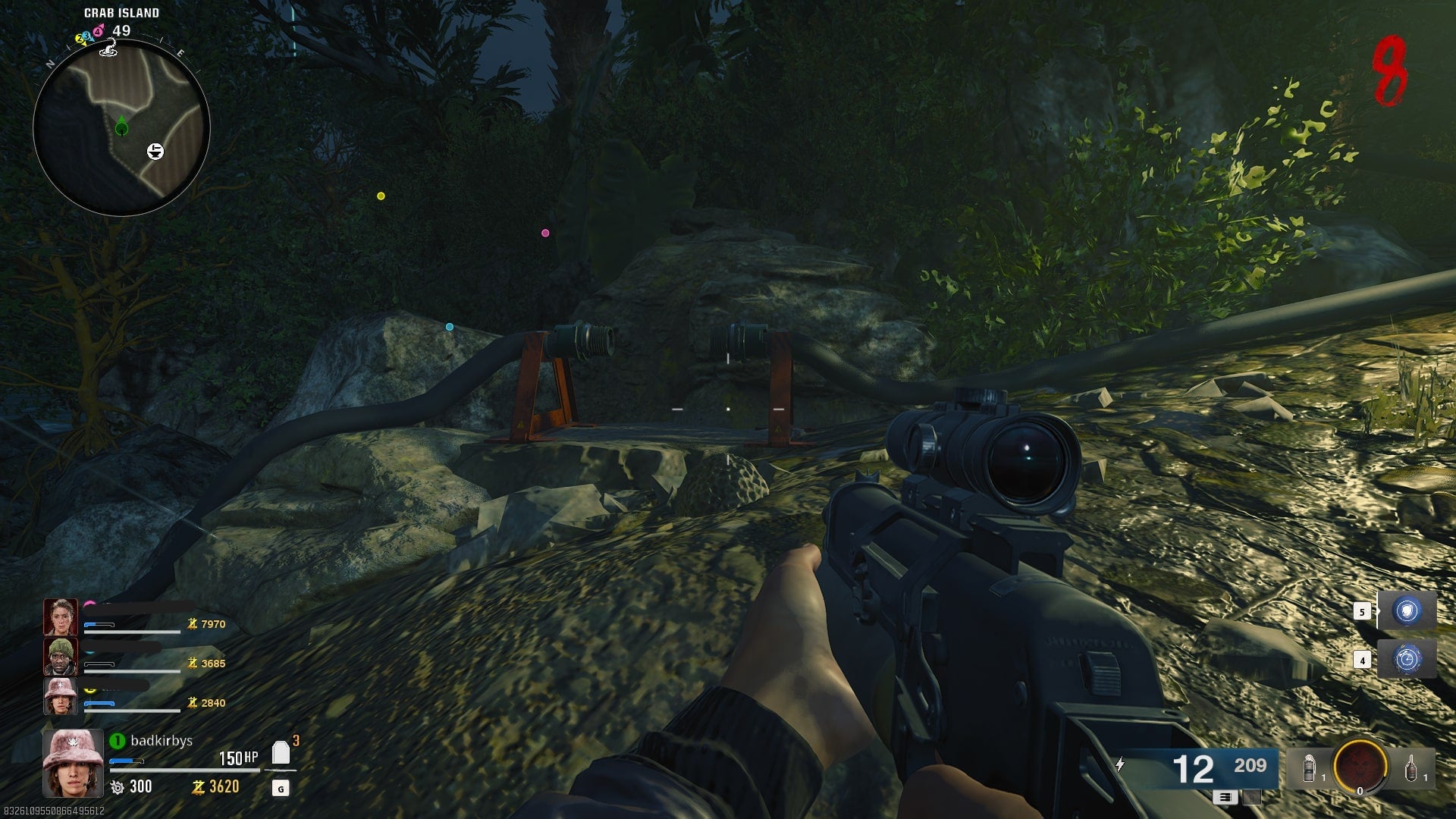 The player looks at a node connector on Crab Island on Terminus in Call of Duty: Black Ops 6 - 11