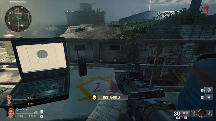 The player looks at a laptop on Terminus in Call of Duty: Black Ops 6