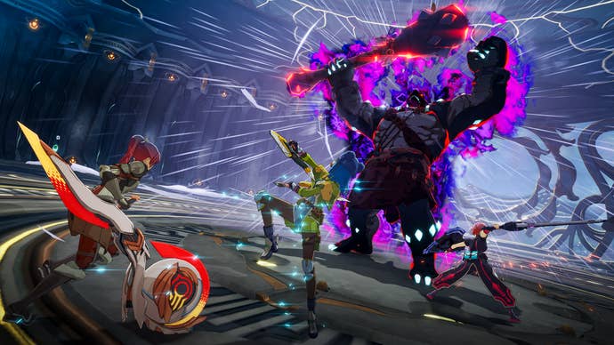 Team combat in Blue Protocol