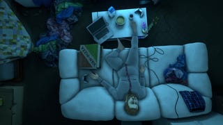 Nate lies on a sofa in Baby Steps