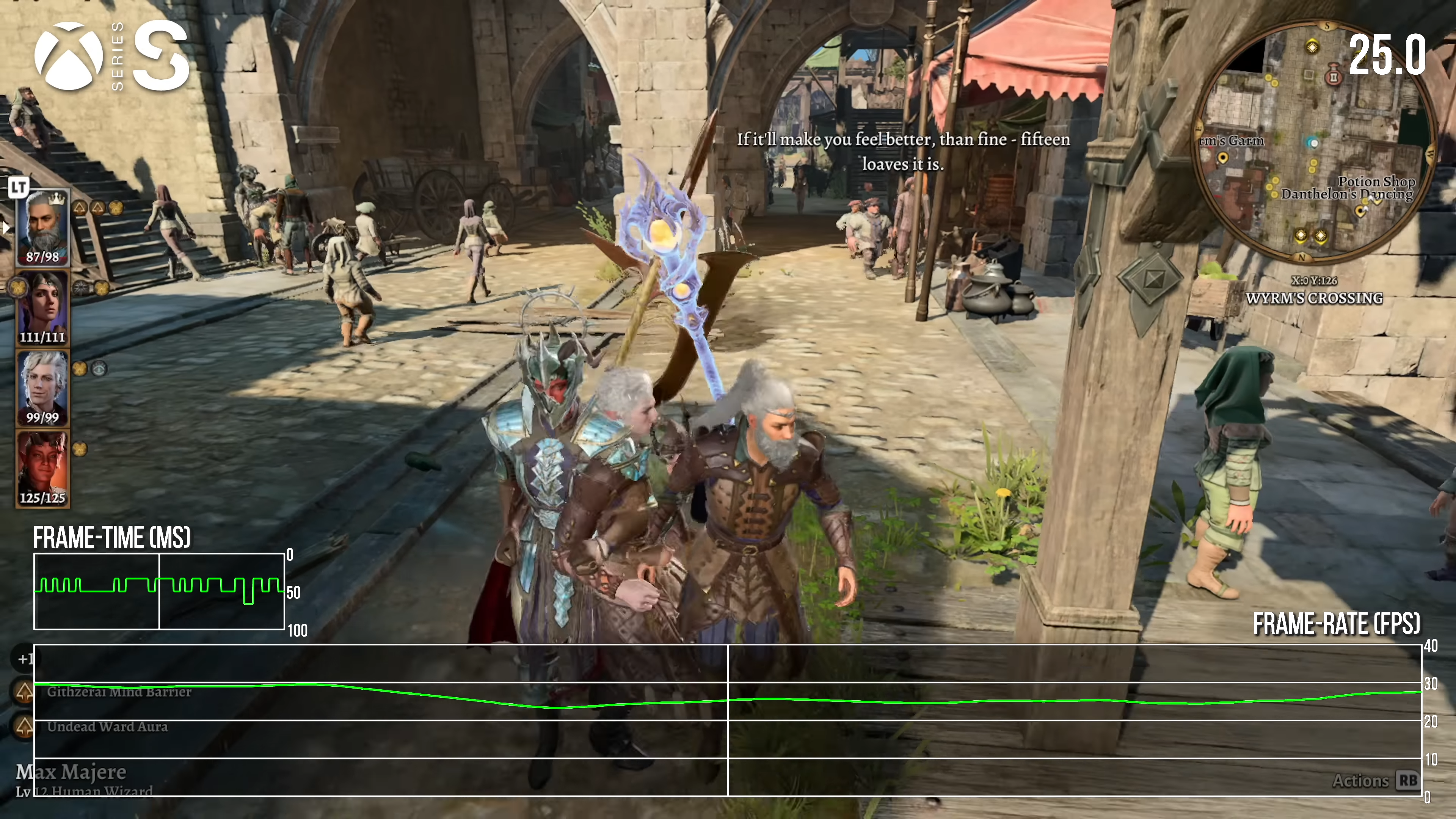 baldur&rsquo;s gate 3 series s performance