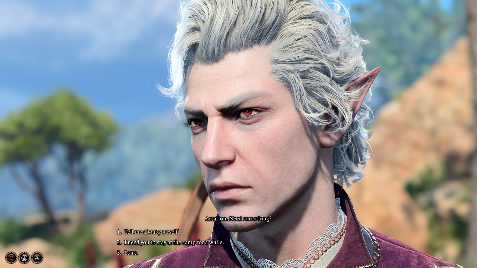 The player speaks with Astarion in Baldur&rsquo;s Gate 3