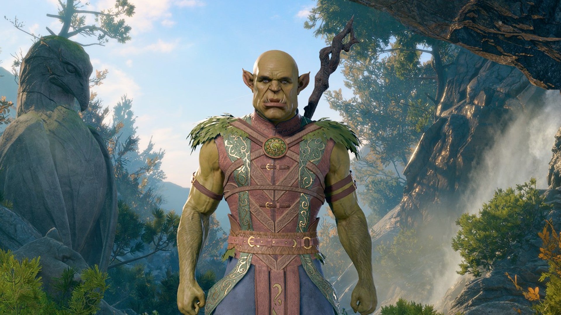 Baldur&rsquo;s Gate 3 image showing a Half-Orc Druid.