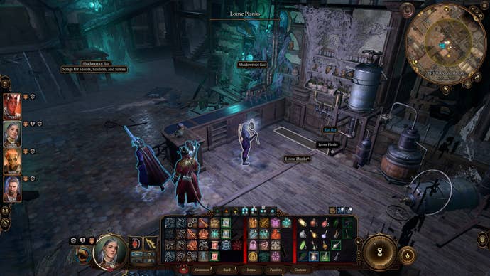 The player stands beside some loose planks in The Waning Moon in Baldur’s Gate 3