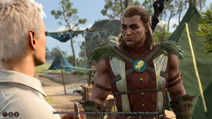 The player speaks with Halsin in Baldur’s Gate 3