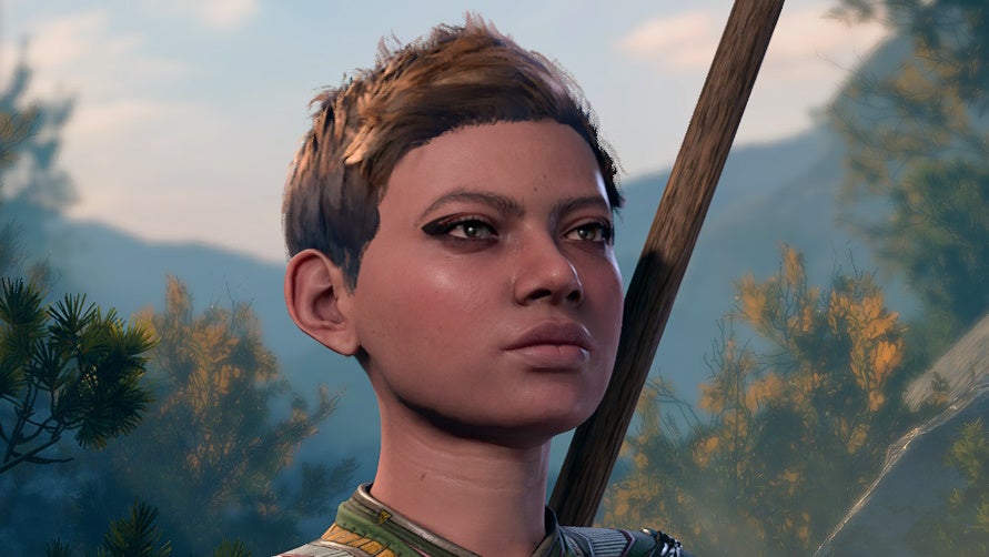 Close up of female body shaped Lightfoot Halfling.