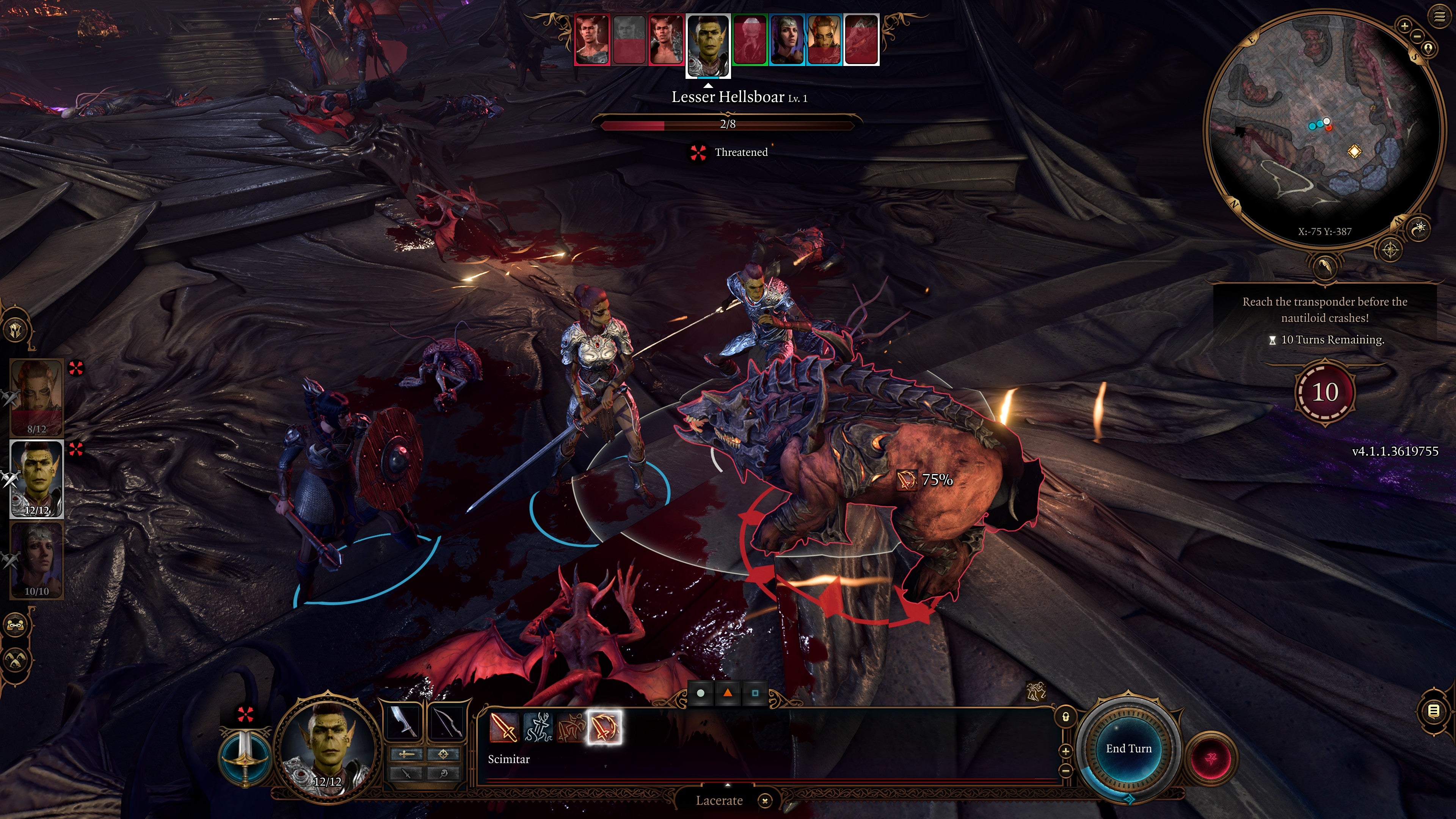 Lae&rsquo;zel and Losiir fight imps in Baldur&rsquo;s Gate 3