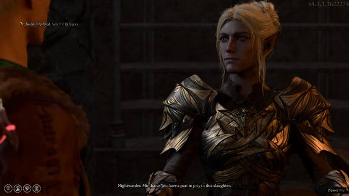 The player speaks with Minthara in Baldur’s Gate 3