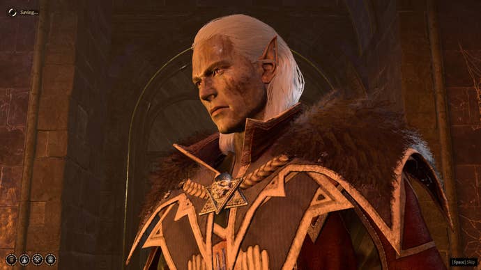 True Soul Nere, looking particularly unhappy, in Baldur’s Gate 3