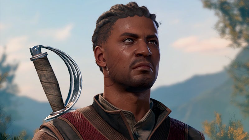 Close up of wyll character.