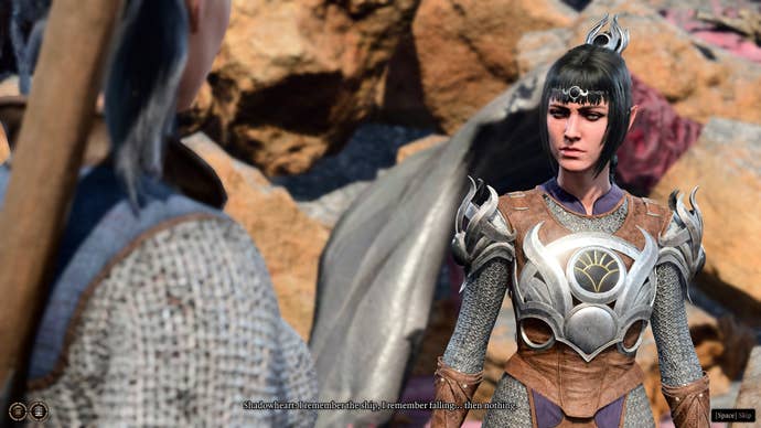 The player speaks with Shadowheart in Baldur’s Gate 3