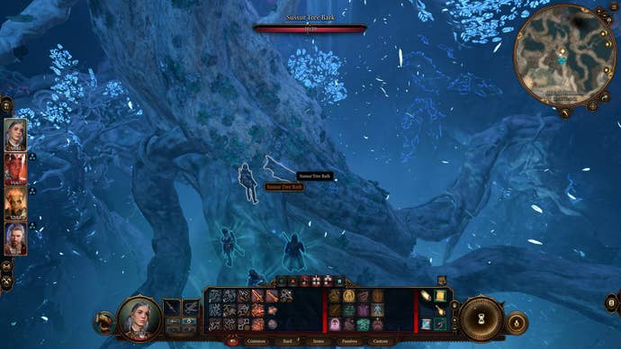 The player interacts with some Sussur Bark in Baldur’s Gate 3