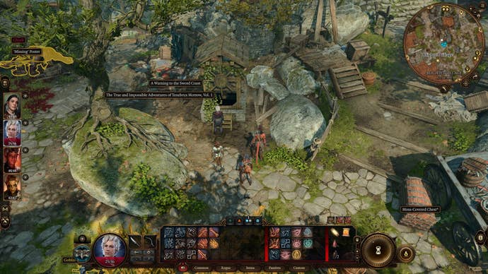 The player stands in front of a well in Blighted Village in Baldur’s Gate 3