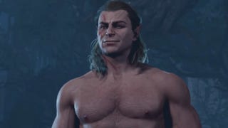 A topless Halsin in Baldur's Gate 3