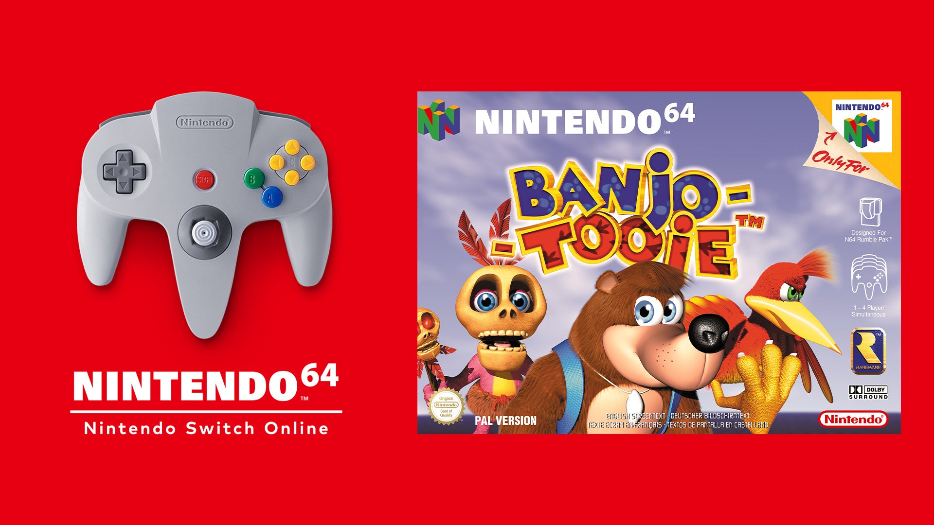Banjo-Tooie se suma la próxima semana al catálogo de Nintendo Switch Online