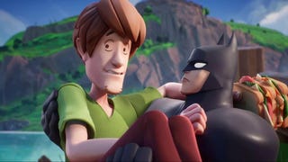 Batman holds Shaggy in MultiVersus trailer