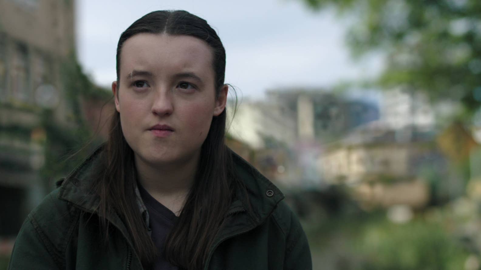Bella Ramsey as Ellie in The Last of Us season two episode four