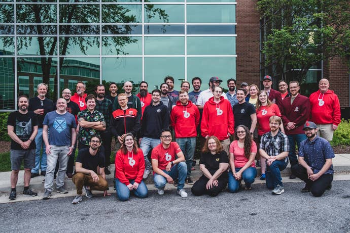 A team photo of the developers from Bit Reactor.