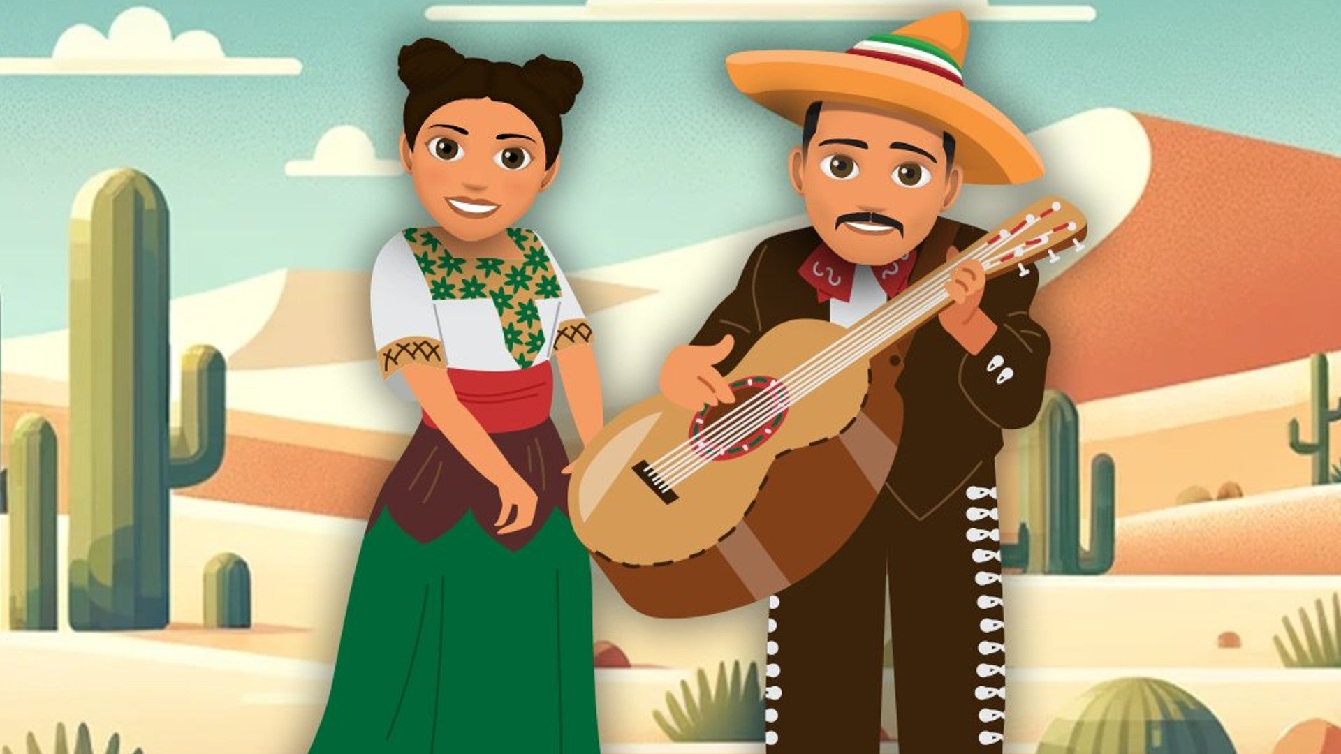 Two characters can be seen celebrating Cinco De Mayo in Bitlife artwork - 1
