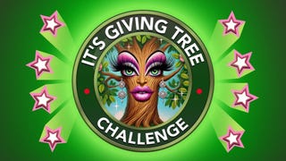 A tree is shown inside of an emblem labelled 'It's Giving Tree' in Bitlife artwork
