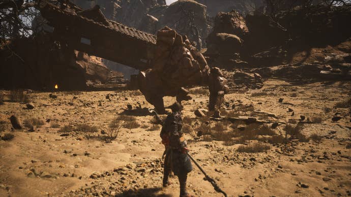 The player fights with the Stone Vanguard in Black Myth Wukong