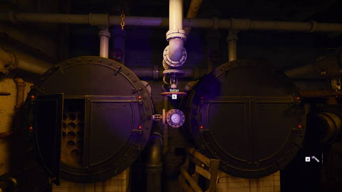 The player looks at the boiler valve of the safehouse’s generator in Call of Duty: Black Ops 6