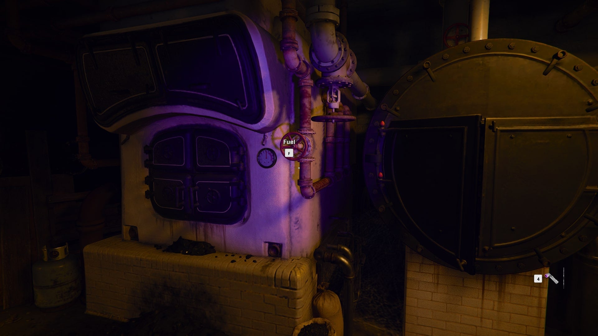 The player looks at the fuel valve of the safehouse's generator in Call of Duty: Black Ops 6 - 4