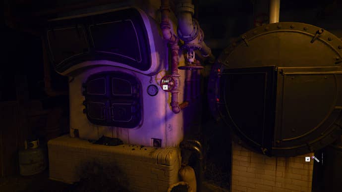 The player looks at the fuel valve of the safehouse’s generator in Call of Duty: Black Ops 6