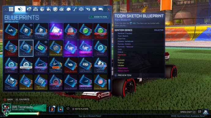 Rocket League blueprints