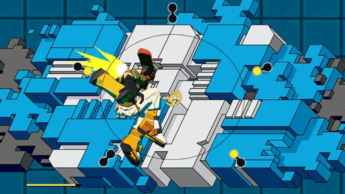 Preparing to lay down graffiti in Bomb Rush Cyberfunk